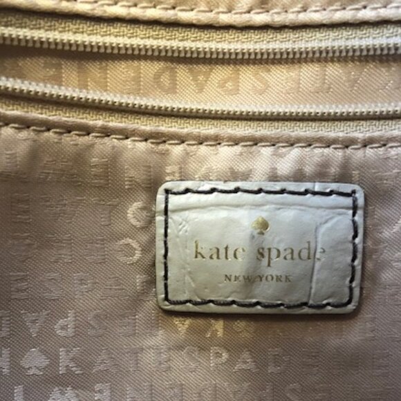 KATE SPADE Doris Orchard Valley Grey Leather Satchel/Shoulder Bag - Picture 14 of 17